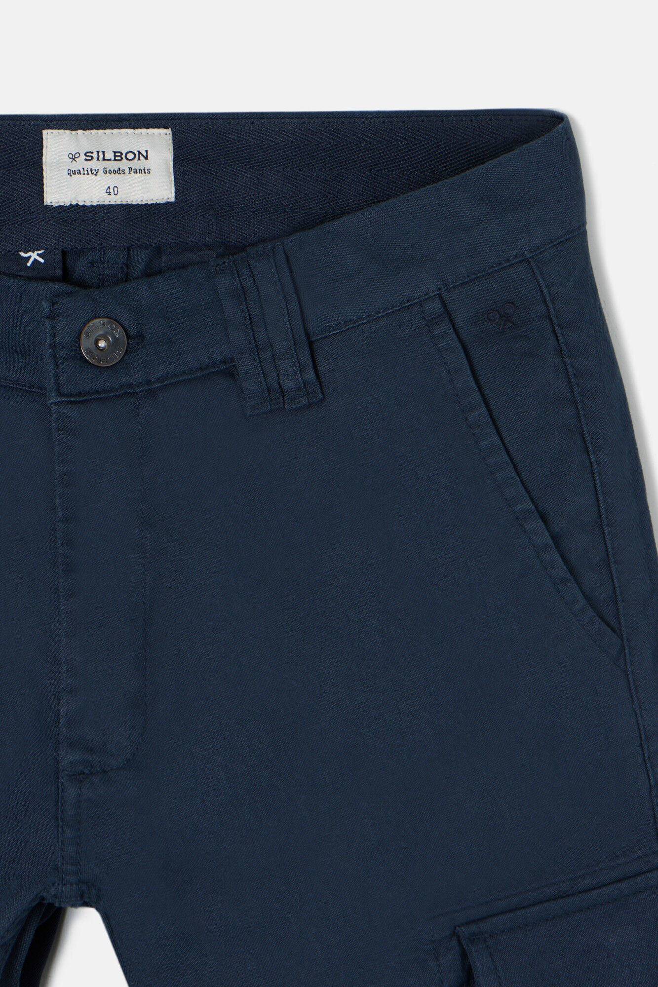 Silbon Cal&ccedil;a cargo esportiva casual Azul