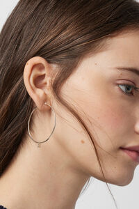 Tous Pendientes aro de plata 4cm TOUS Bear