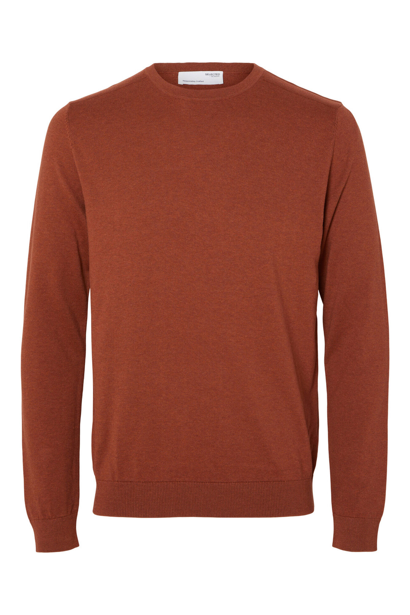 Selected Jersey cuello caja 100% algod&oacute;n Rojo