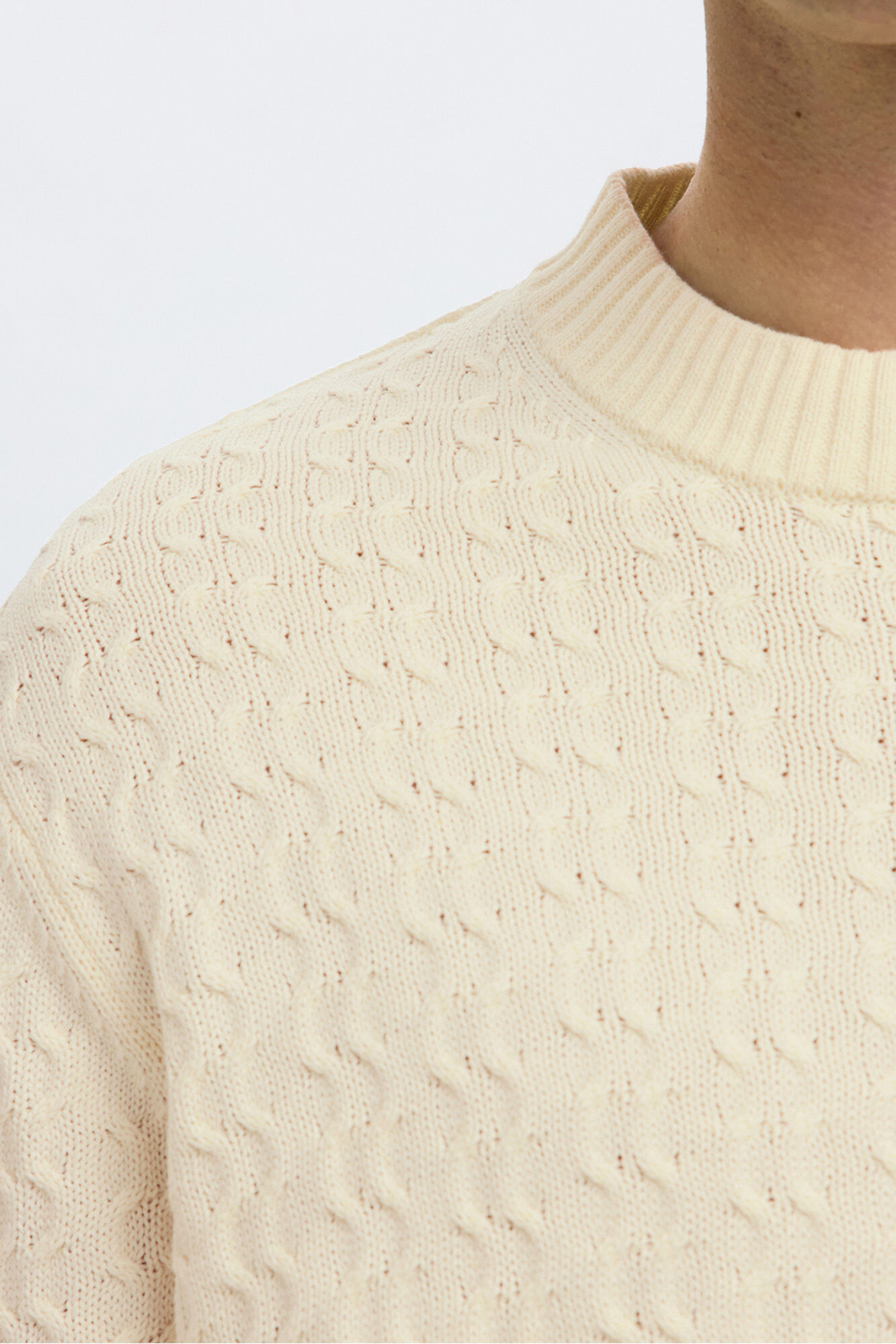 Selected Camisola estruturada 100% algod&atilde;o org&acirc;nico.