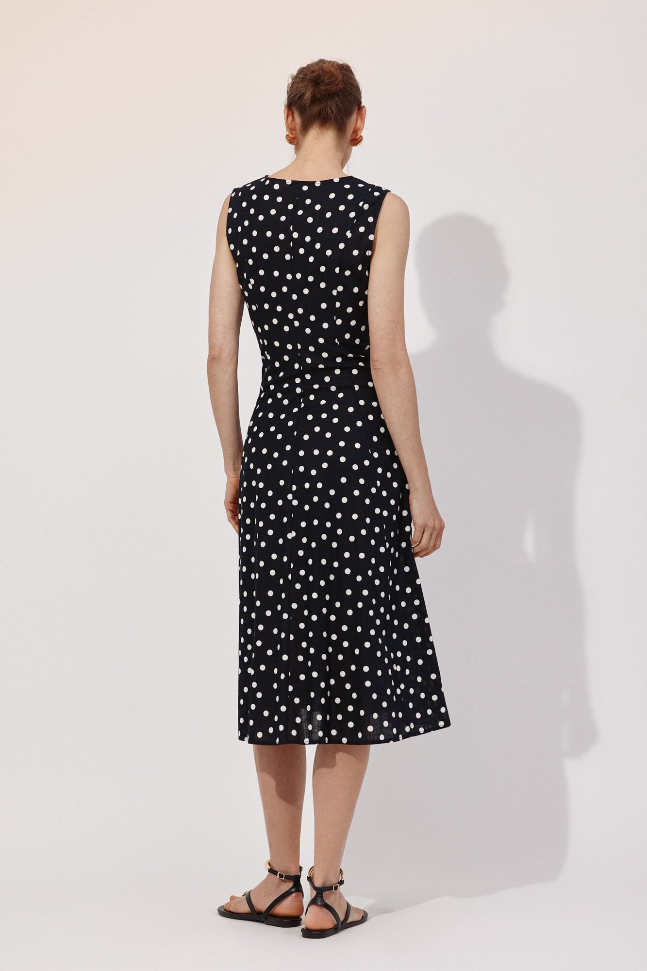 Cortefiel Print flared dress Multicolour