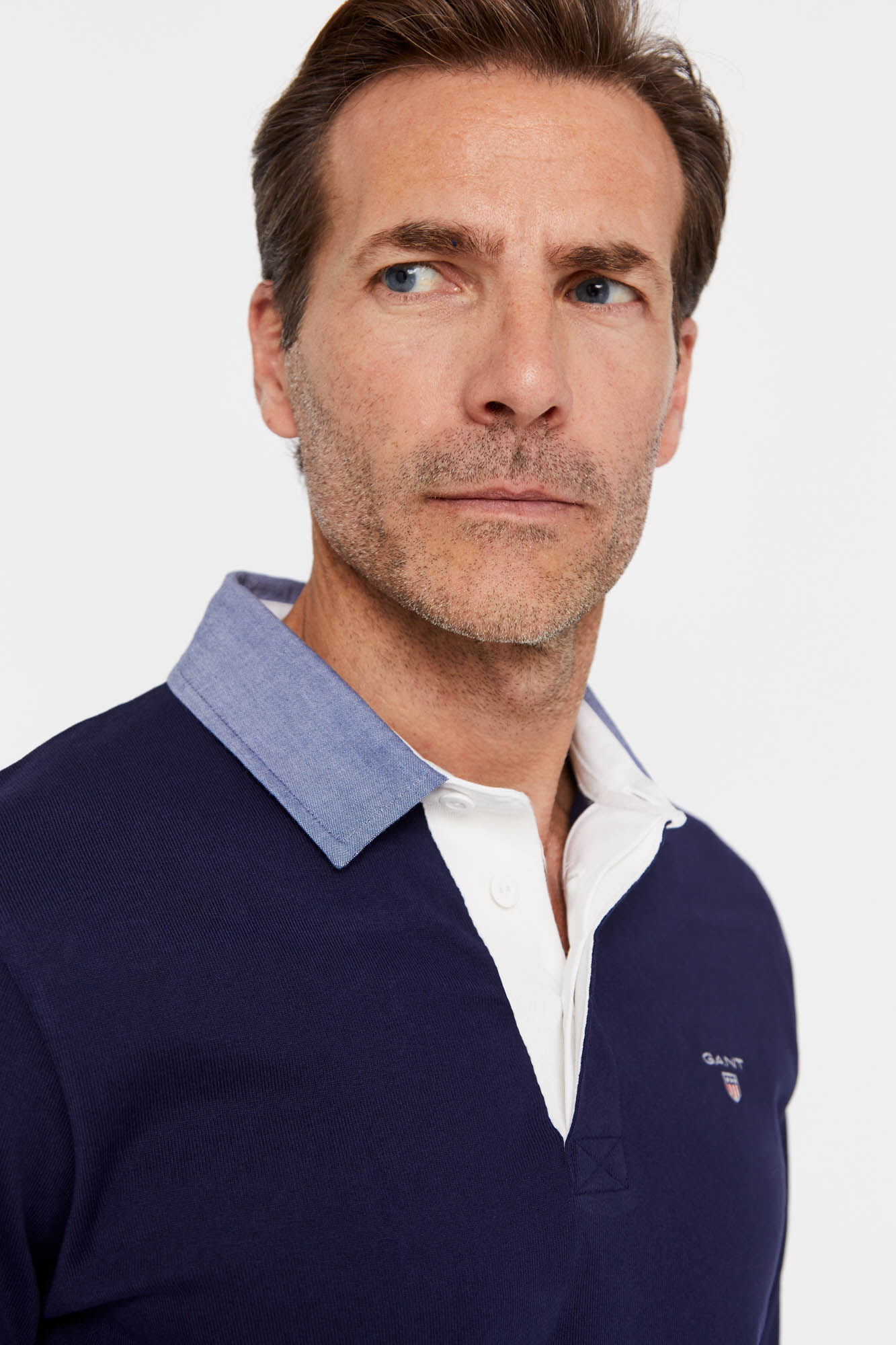 Gant Polo manga larga Azul marino