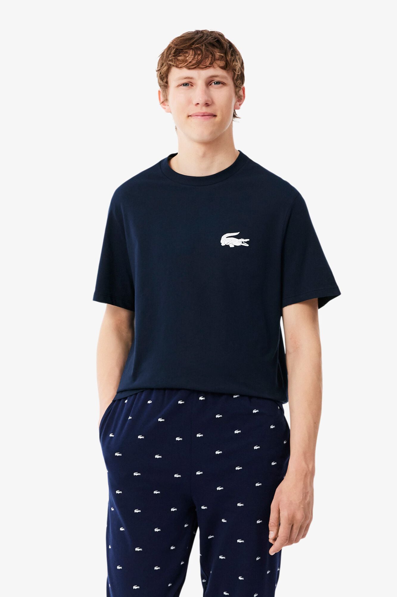 Lacoste T-shirt de manga curta estampada
