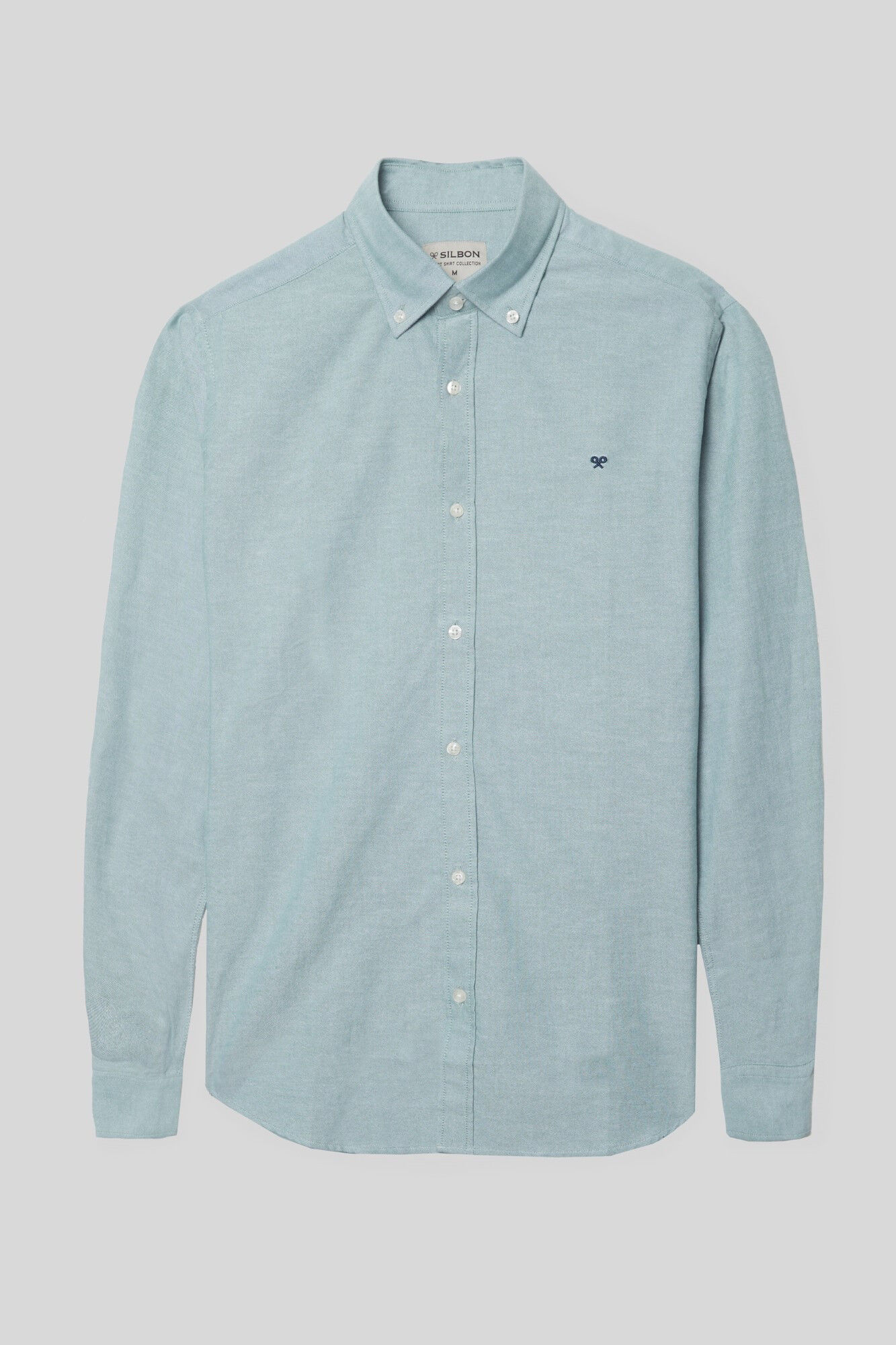 Silbon Camisa sport oxford verde medio Verde