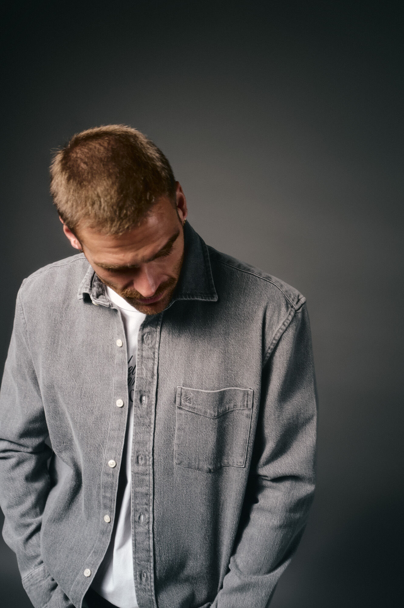 OOTO Sobrecamisa denim Gris