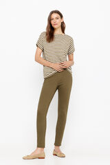 Cortefiel Jacquard knit trousers  Kaki