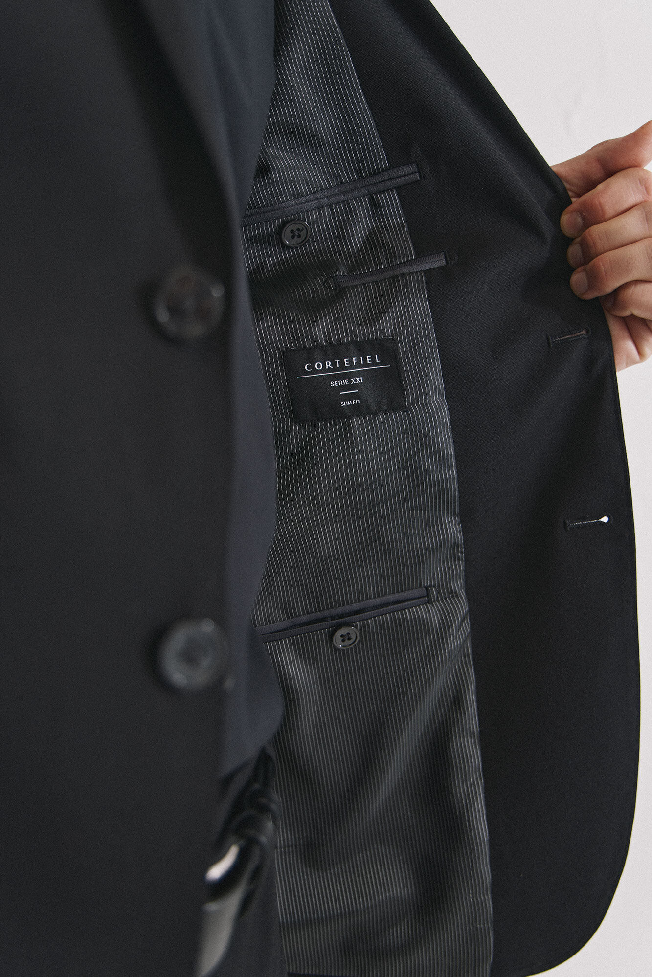 Cortefiel S&eacute;rie americana XXI preta Preto