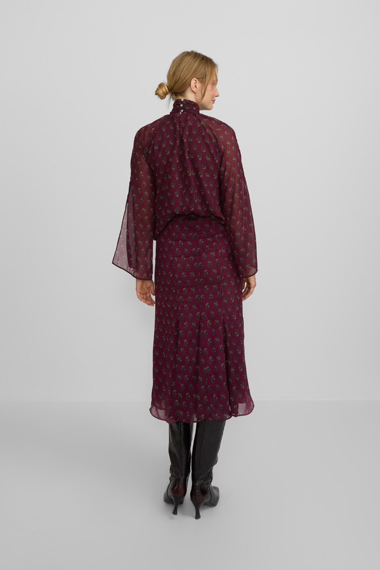 Silbon Saia midi estampado Granada