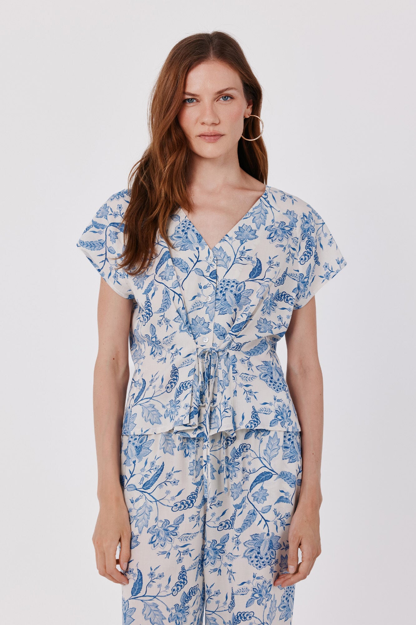 Cortefiel Blusa estampada