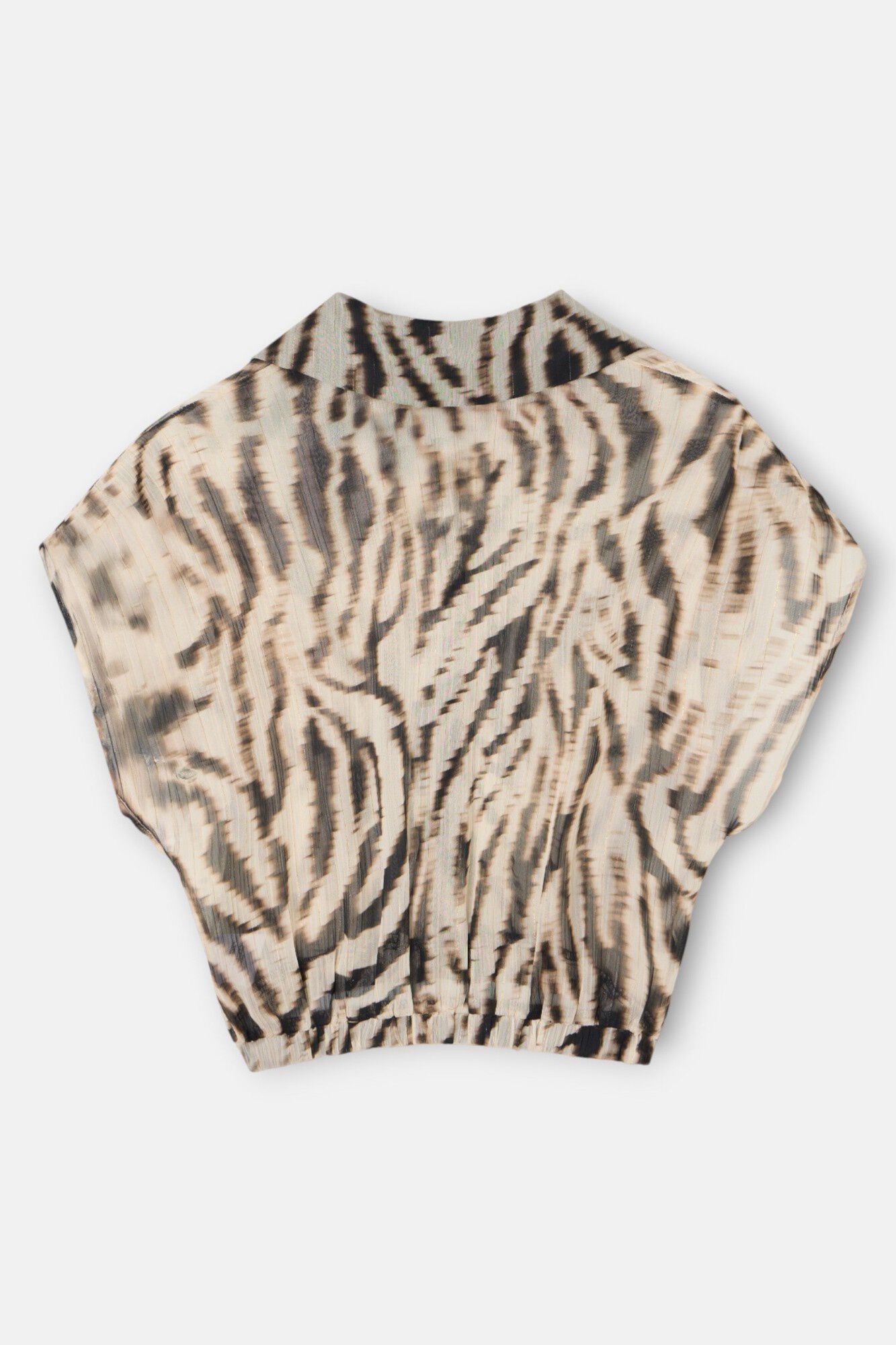 Silbon Blusa com estampado animal print Tostado