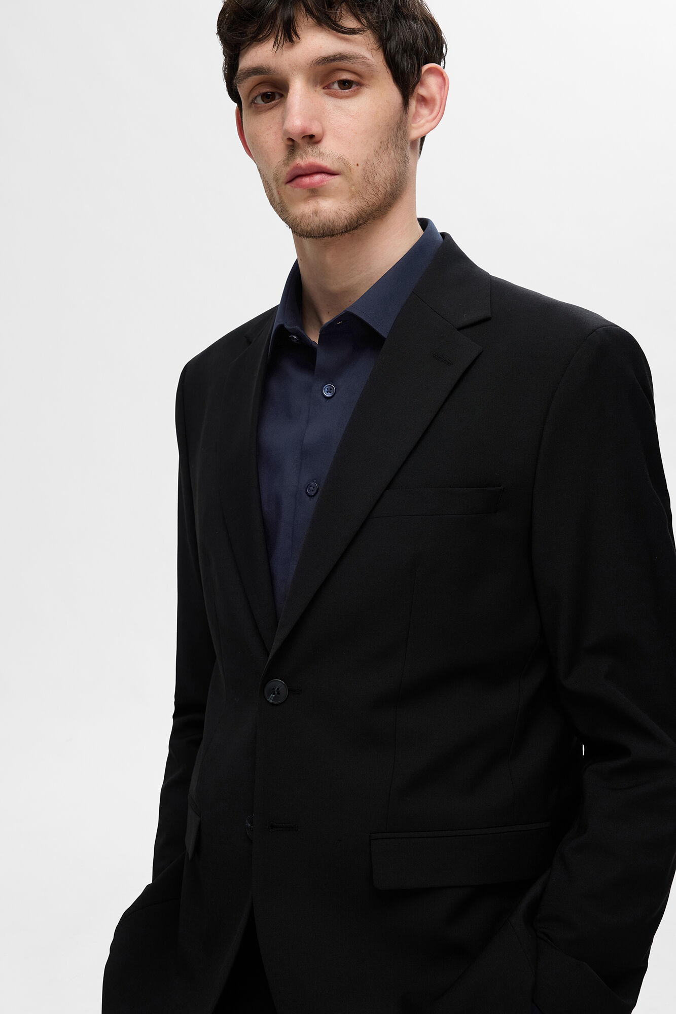 Selected Camisa Slim Fit de vestir Azul