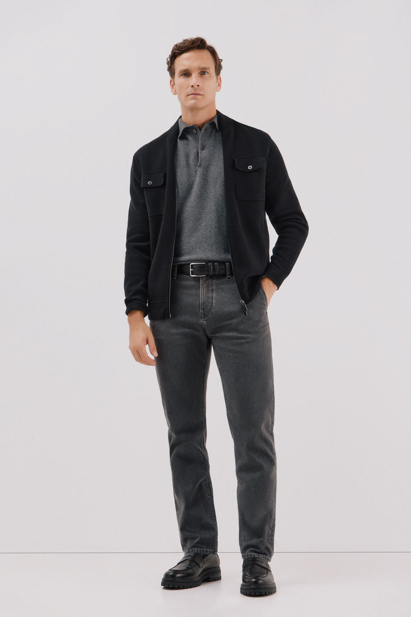 Cortefiel Christmas jersey-knit  Black