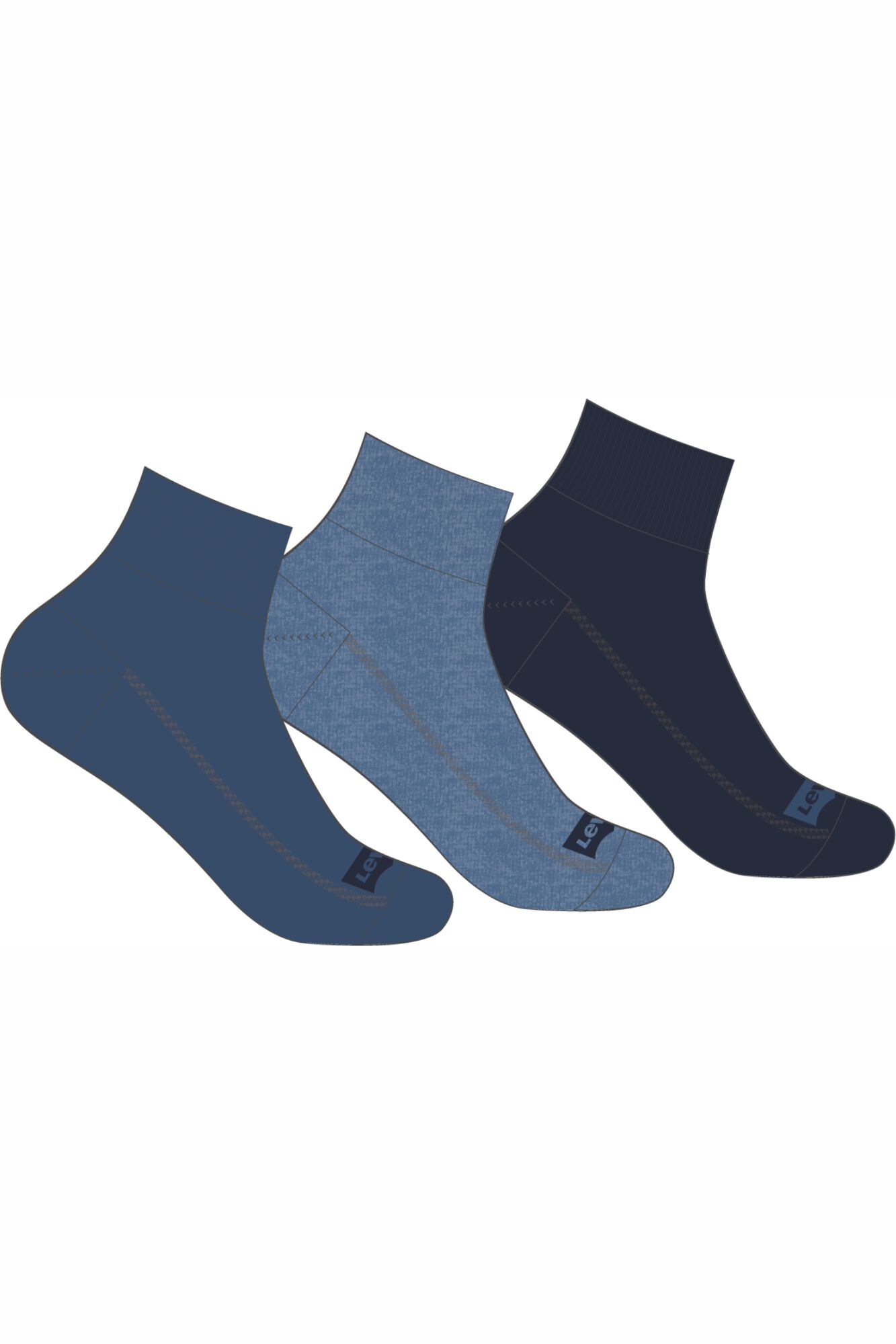 Levi's Calcetines de ca&ntilde;a corta de Levi&rsquo;s&reg; (pack de 3)