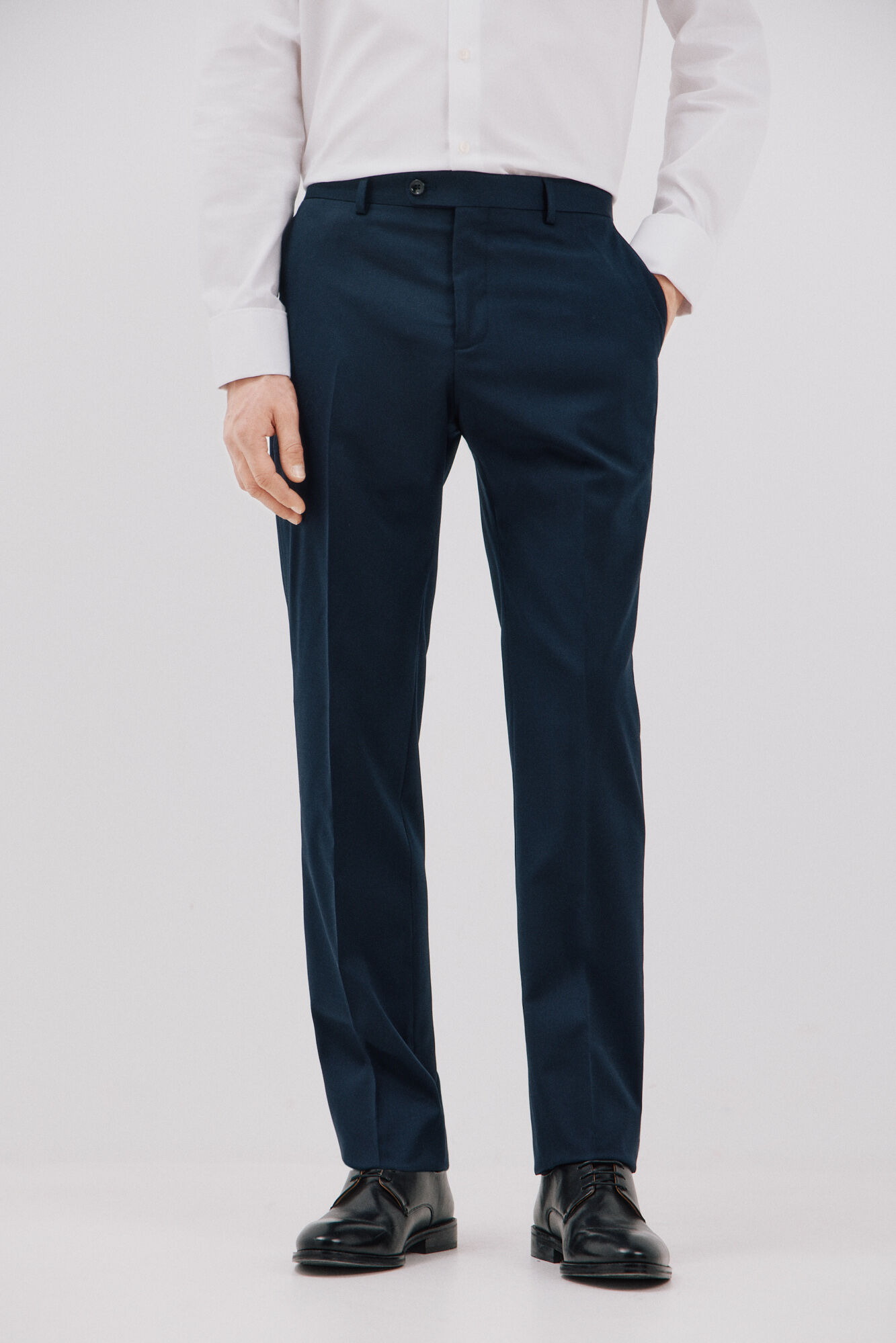 Cortefiel Plain coolmax&reg; trousers Navy