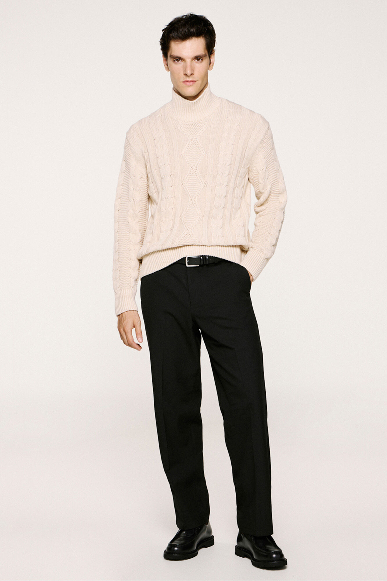 Selected Camisola estruturada 100% algod&atilde;o org&acirc;nico 