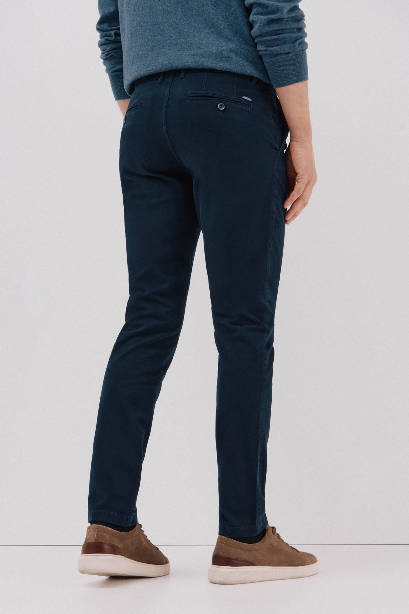 Cortefiel Slim fit chinos Navy