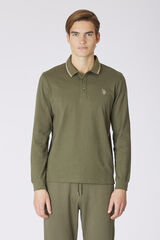 Us Polo Polo de manga comprida com logo Verde