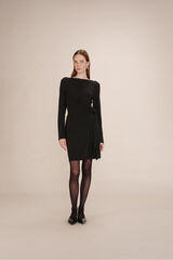 Grace & Mila Vestido curto de lurex  Preto