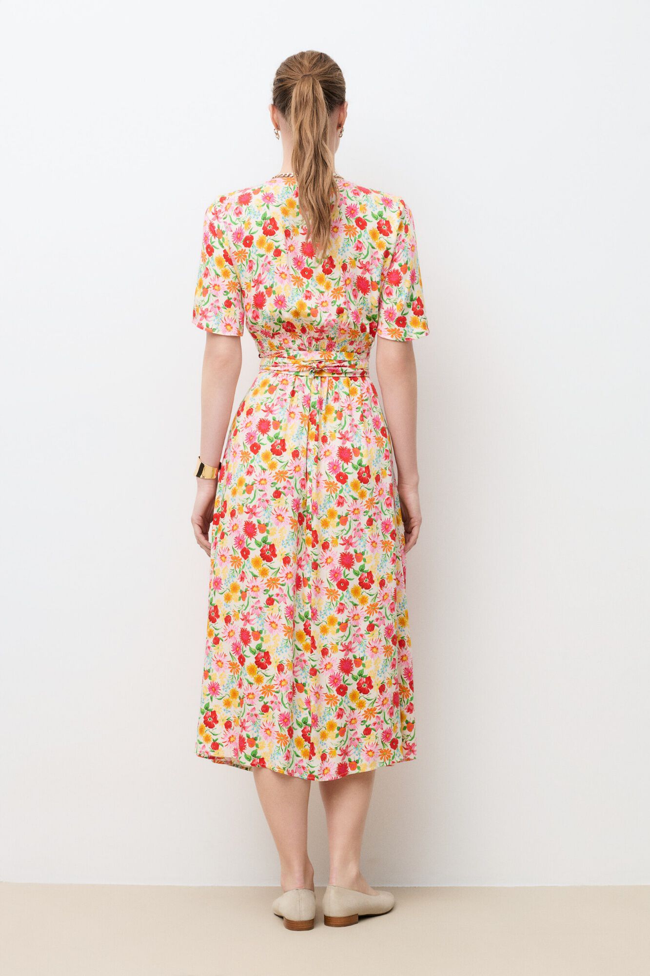 Caroll Vestido comprido Rleila Branco