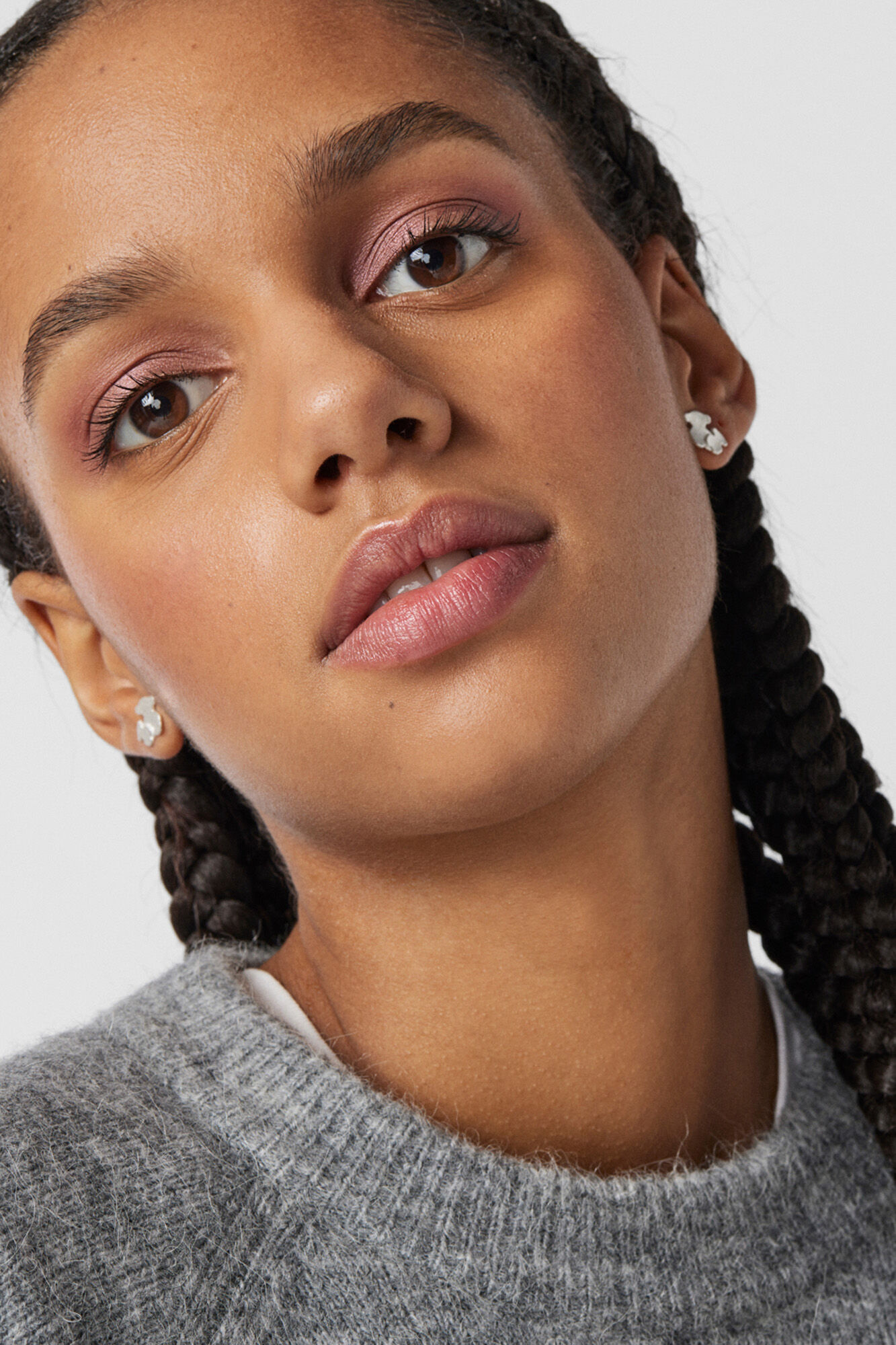 Tous Pendientes de plata con oso Gris