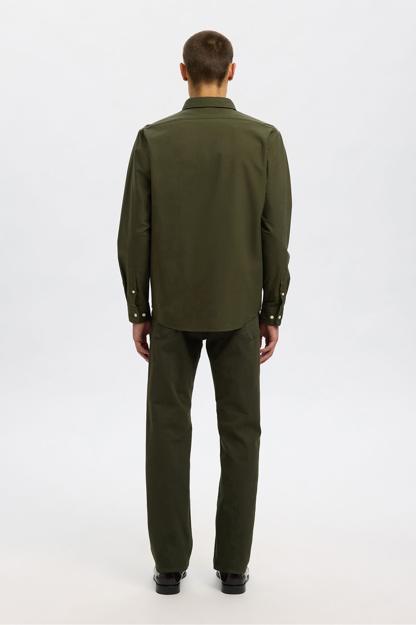 Selected Regular Fit Oxford Shirt  Green