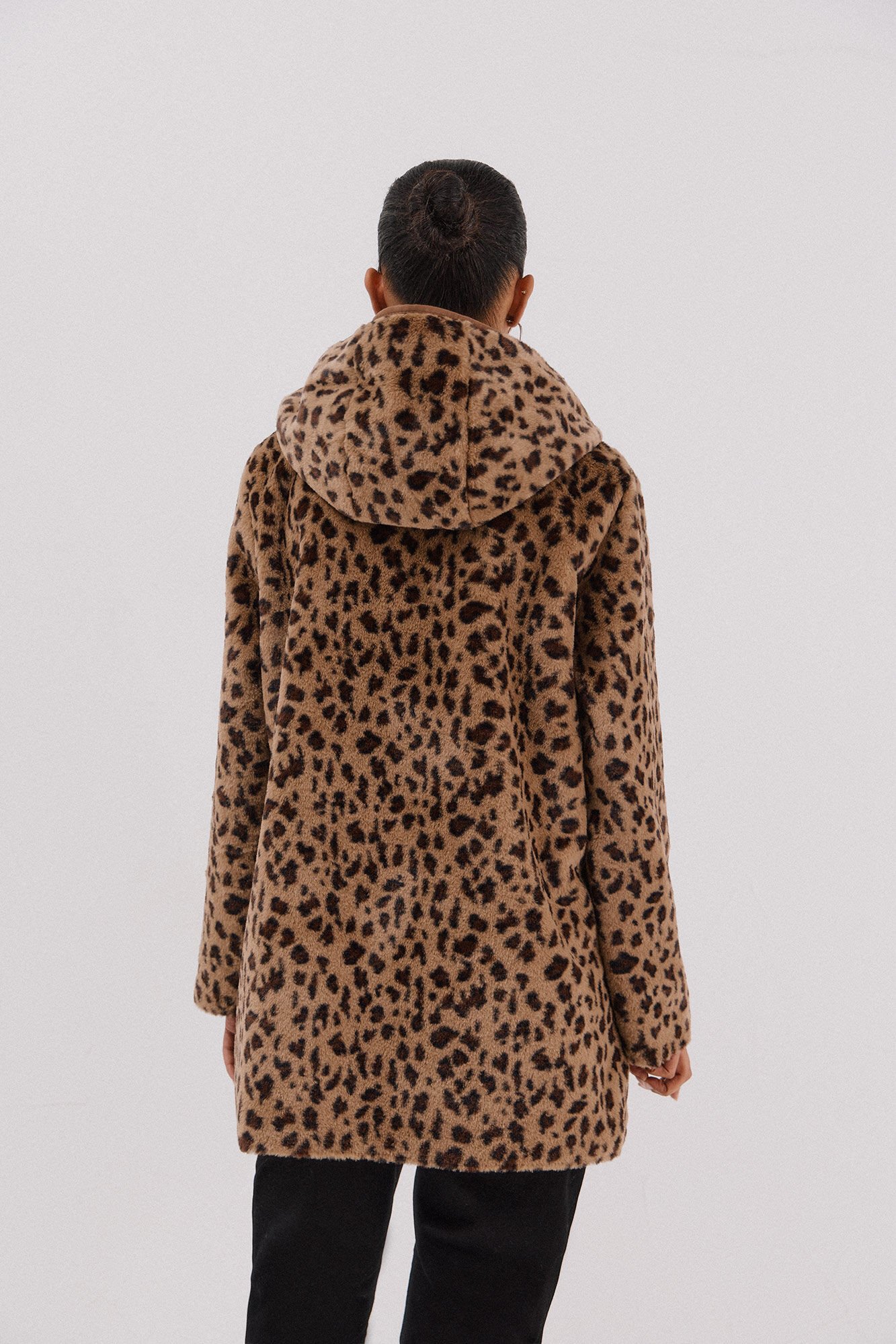 Cortefiel reversible double-sided effect coat Dark brown