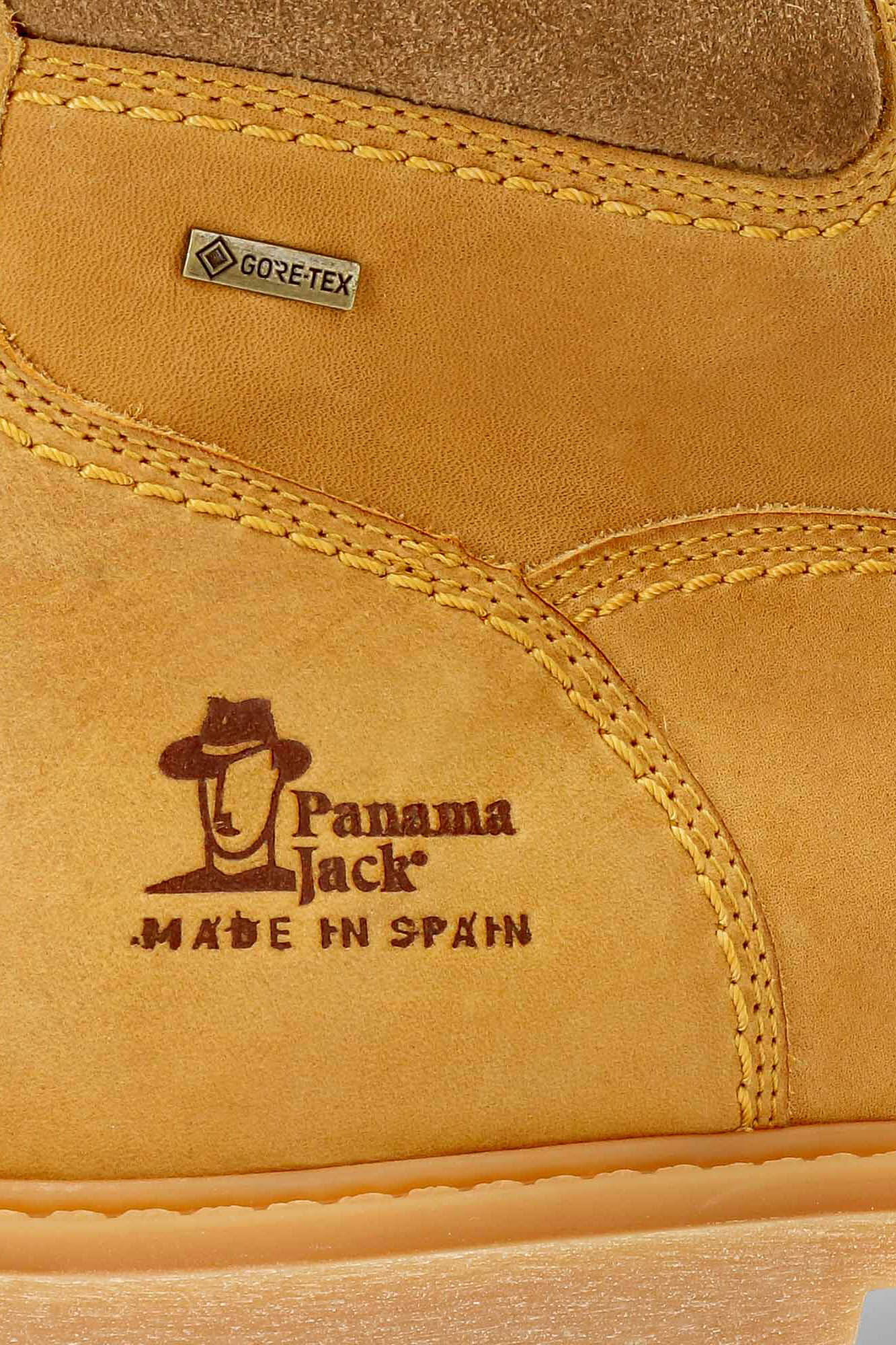 Panama Jack Botim de homem em pele napa Dourado