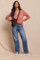 Slowlove Top c&aacute;rdigan blonda Rosa