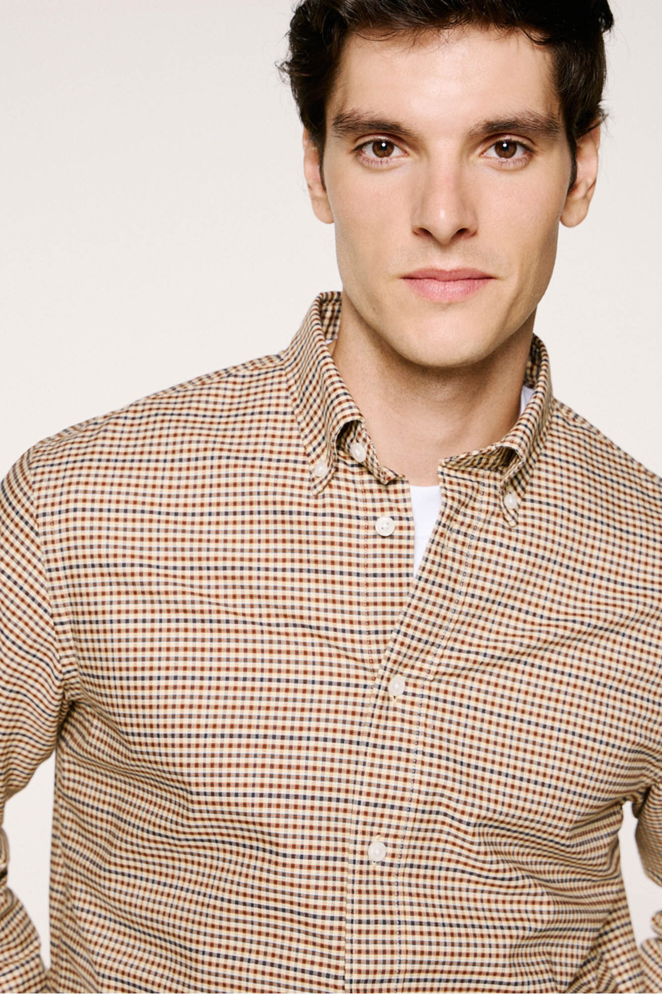 Selected Camisa cuadros 100% algod&oacute;n