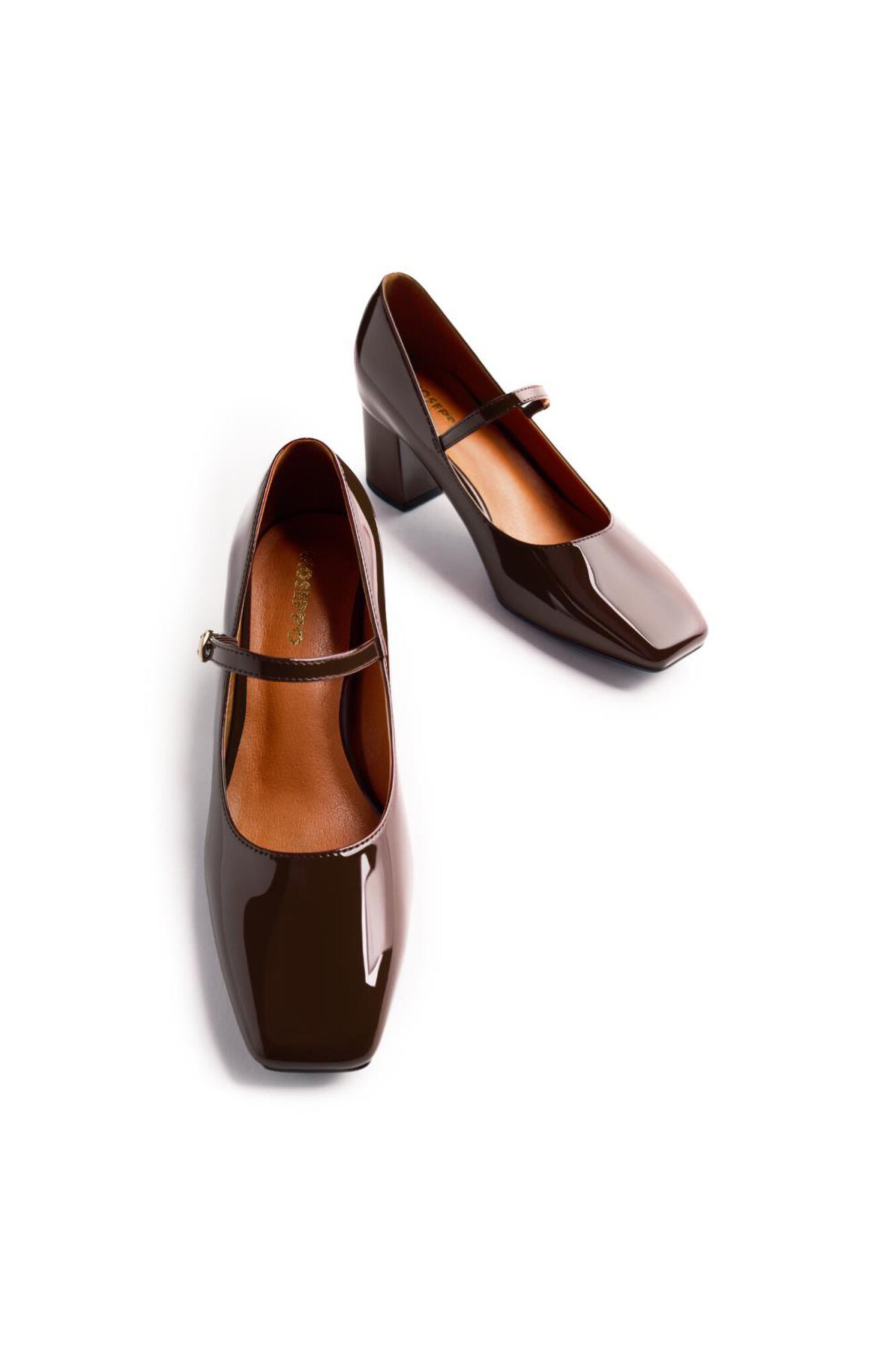 Gioseppo Sapatos estilo Mary-Jane Castanho