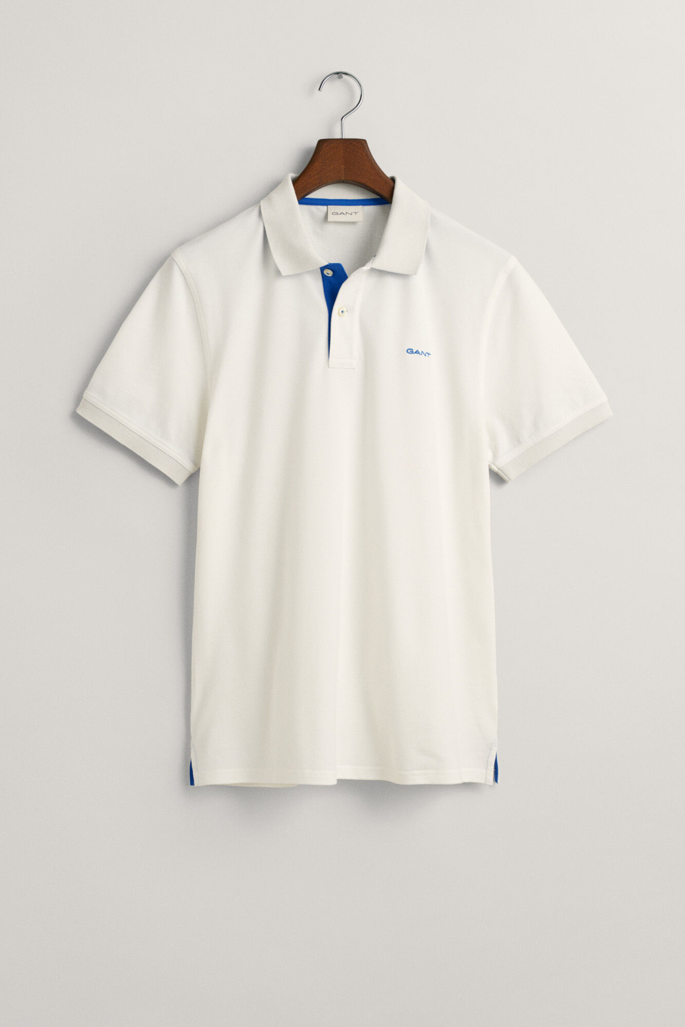 Gant Polo piqu&eacute; contrastante Ecru