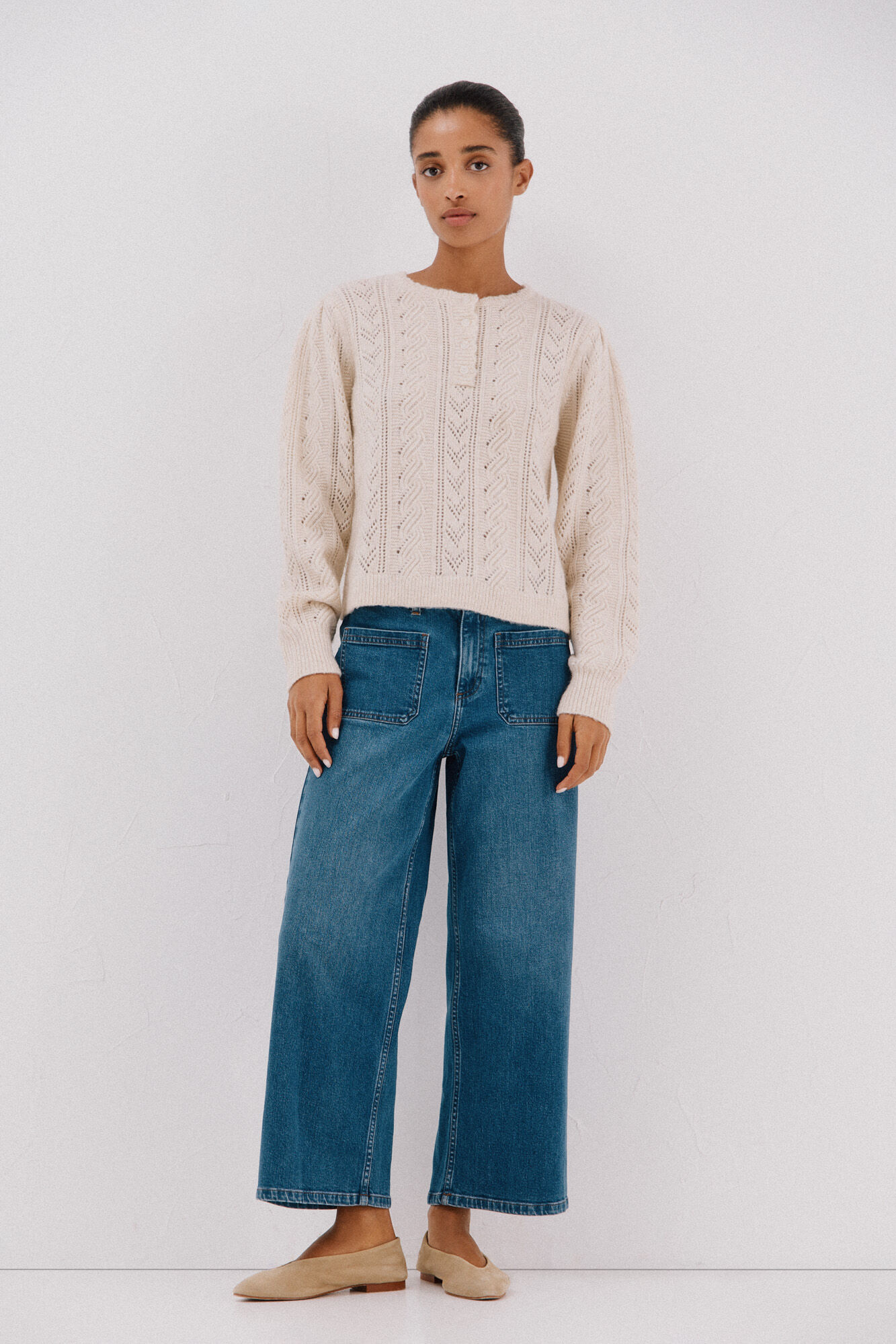 Cortefiel Jersey calado panadero