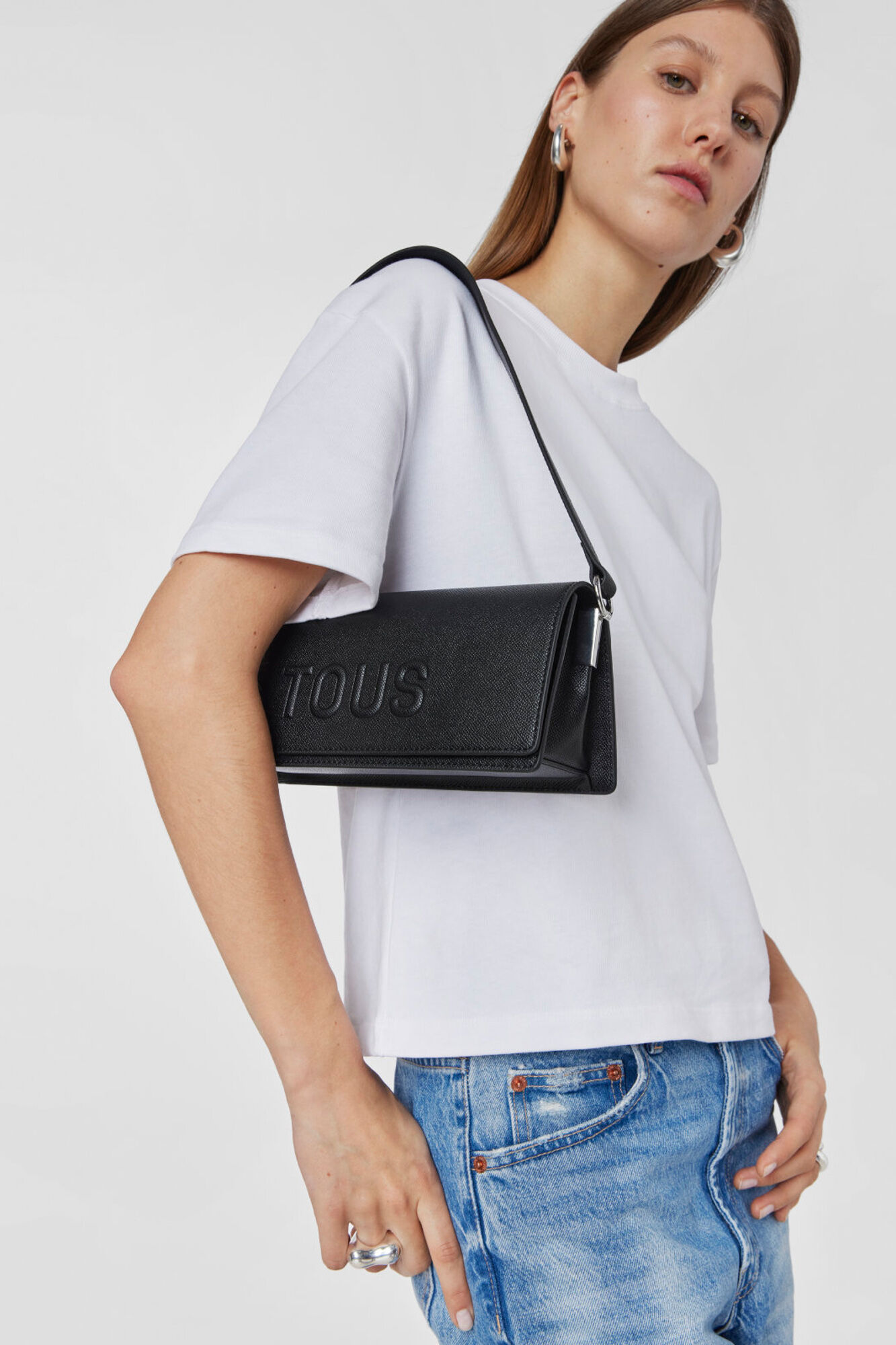 Tous Bolso baguette negro TOUS La Rue Negro