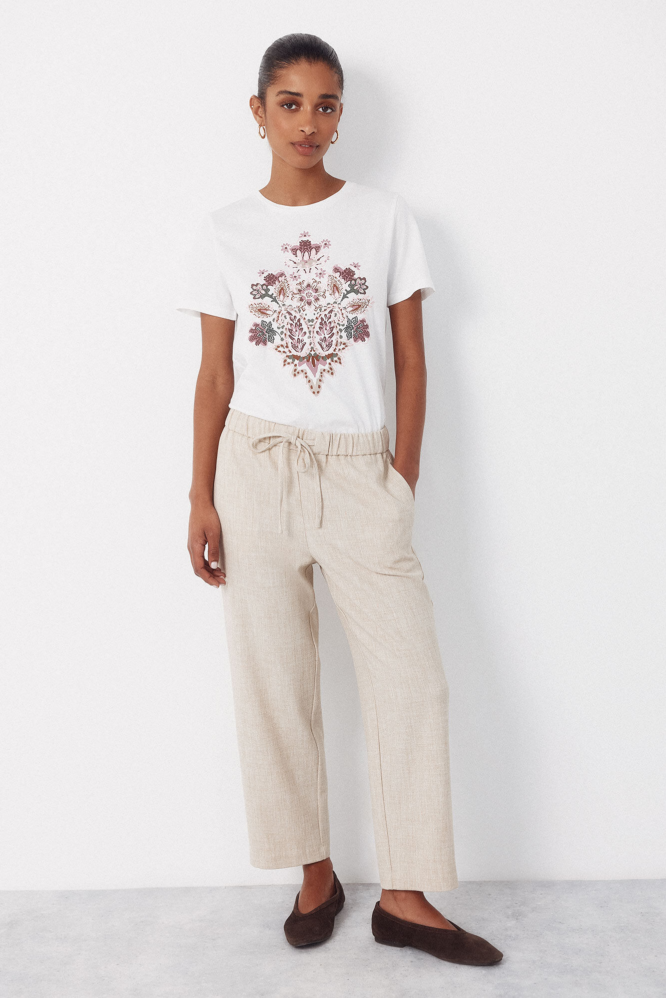 Cortefiel Floral print t-shirt