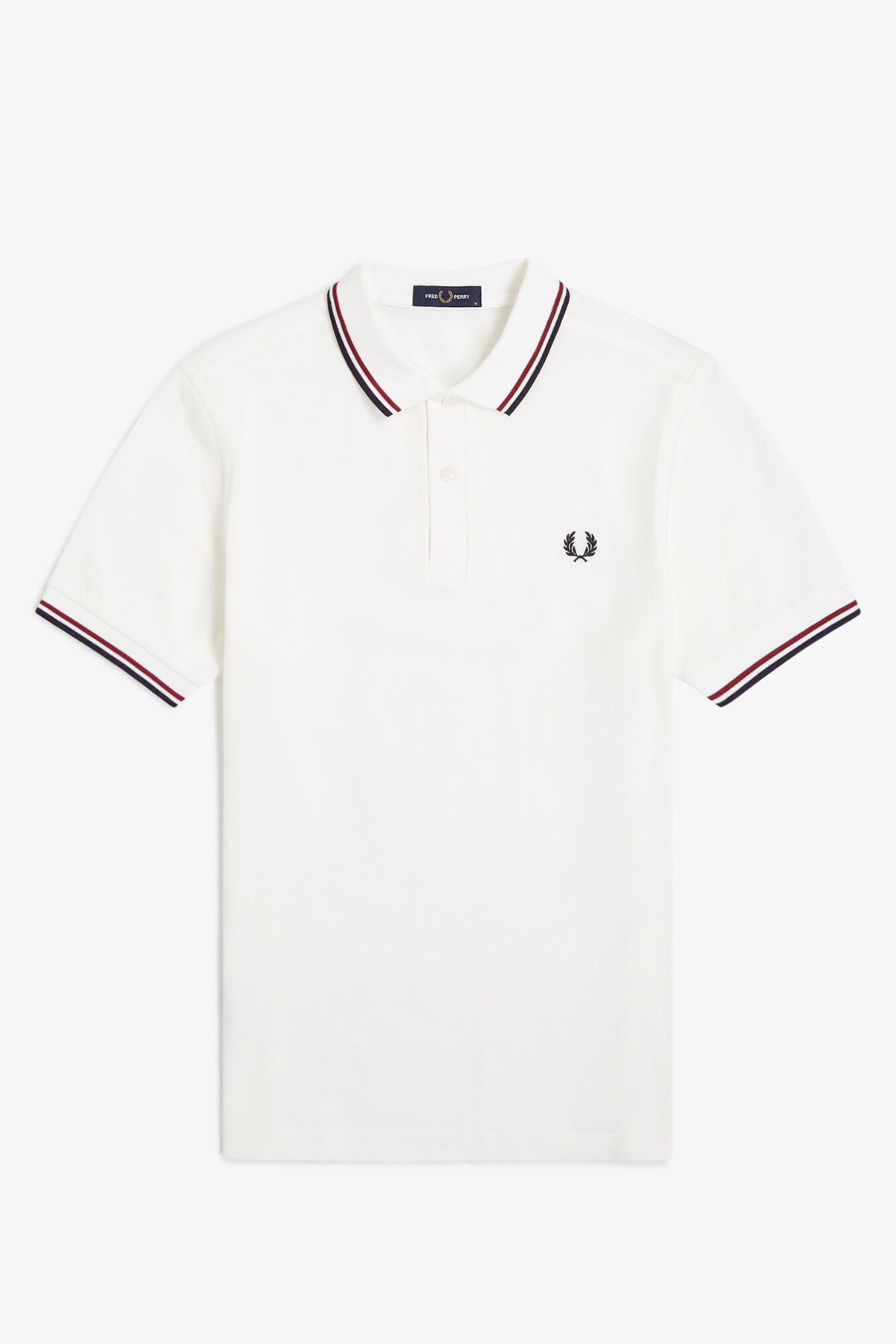 Fred Perry Polo em dois tons Fred Perry Ecru