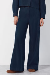 Cortefiel Soft palazzo jeans Blue