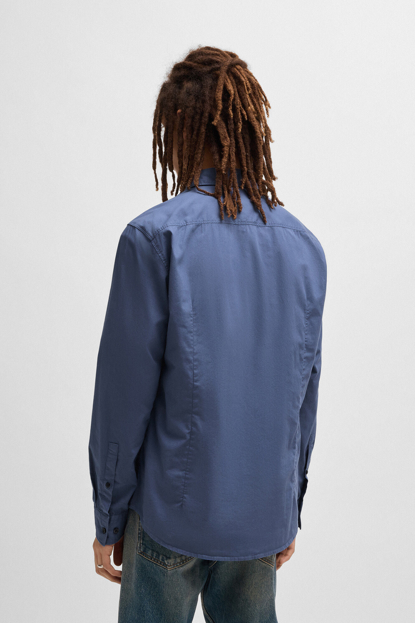 HUGO Camisa de manga comprida Azul