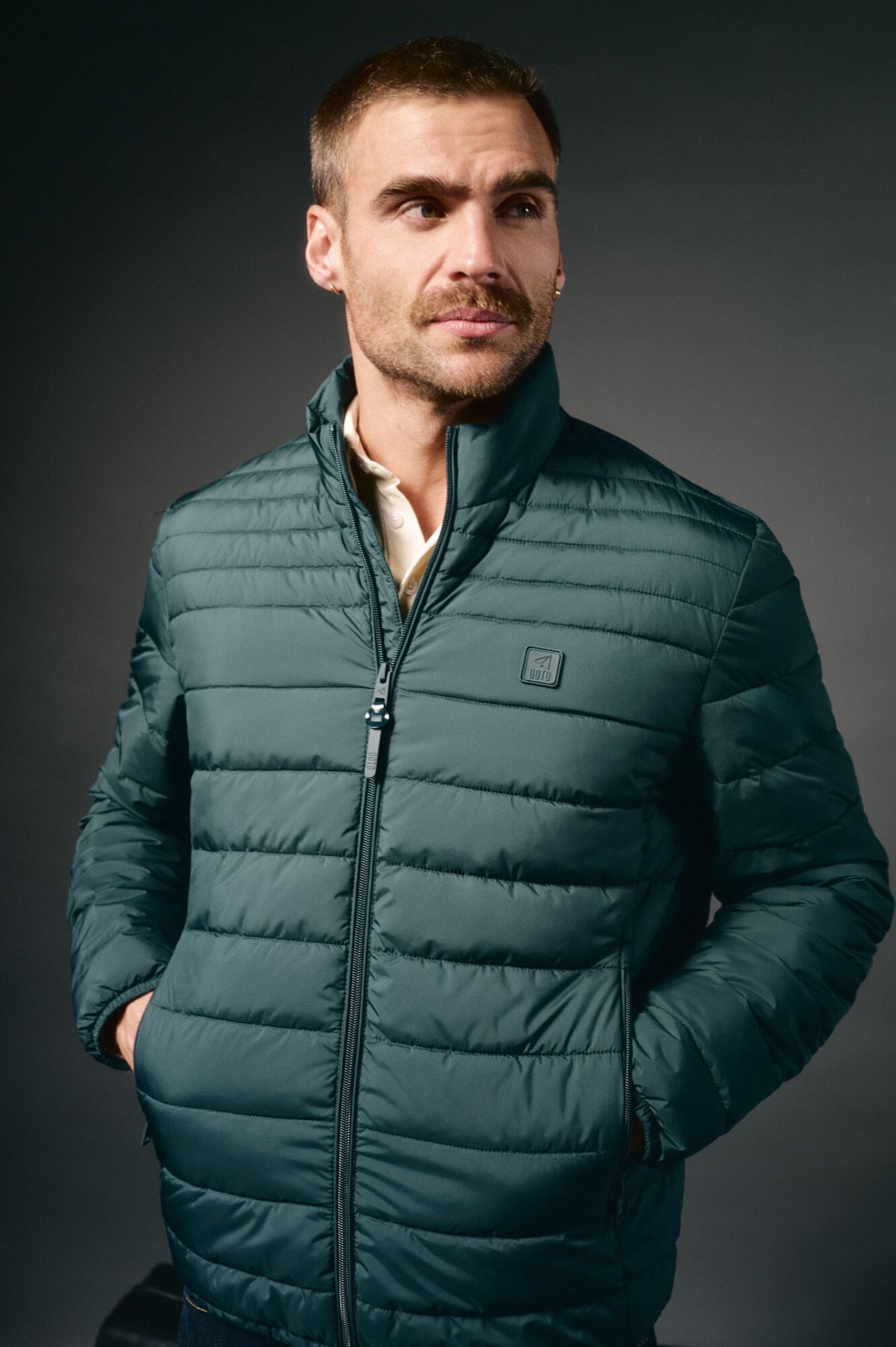 OOTO Blus&atilde;o acolchoado ultralight Verde