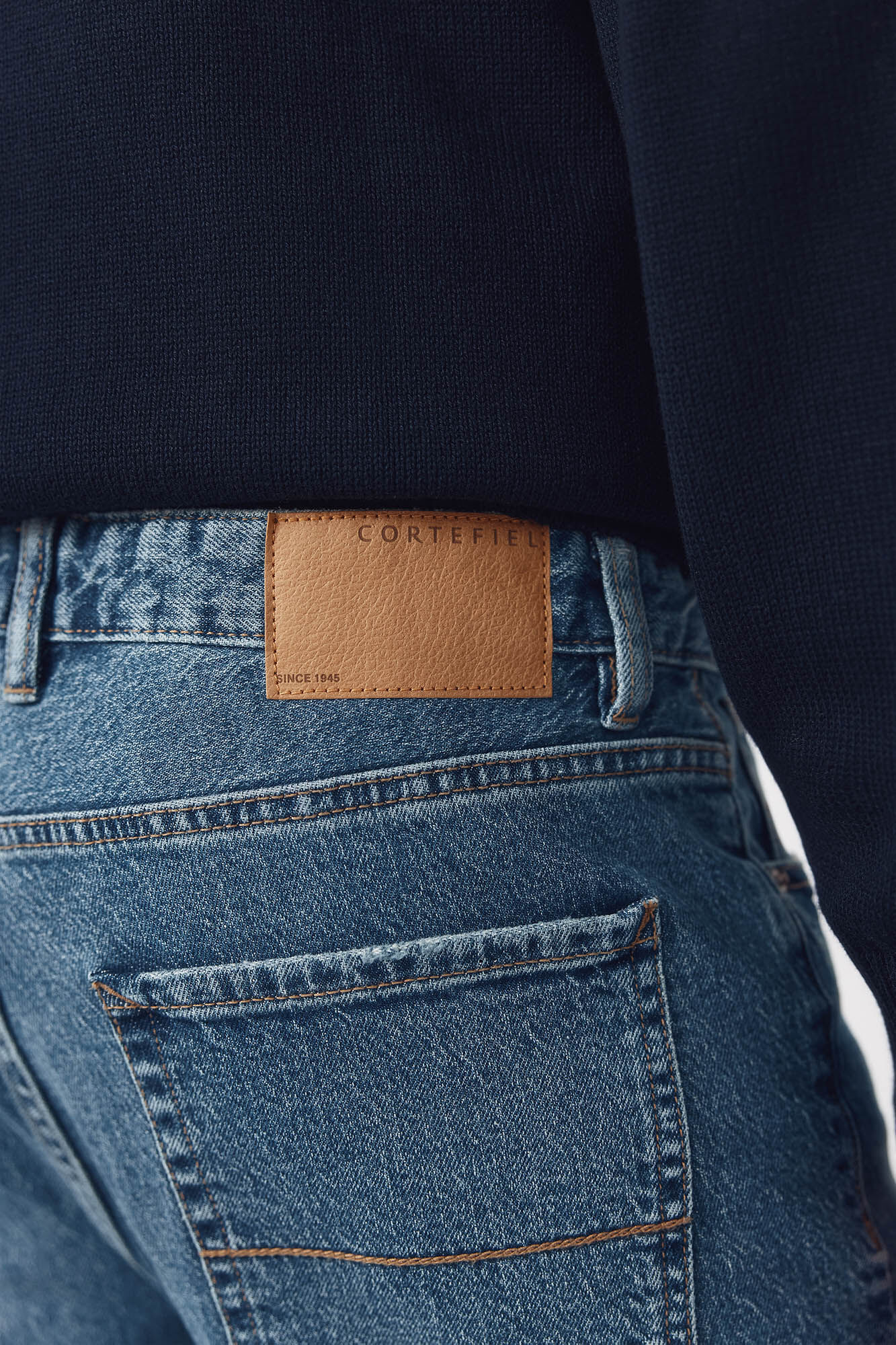 Cortefiel Regular fit jeans Blue