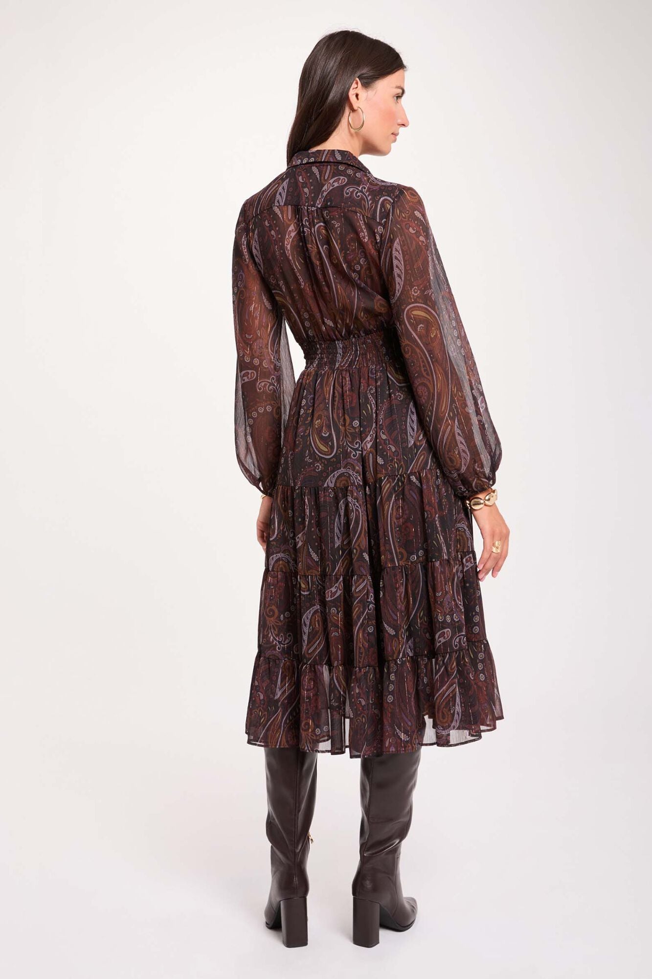 Morgan Vestido comprido de gaze