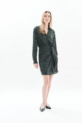 Caroll Vestido 100% viscose Verde