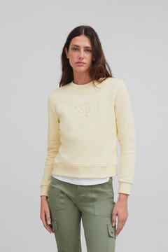 Cortefiel Women's Silbon classic sweatshirt Yellow