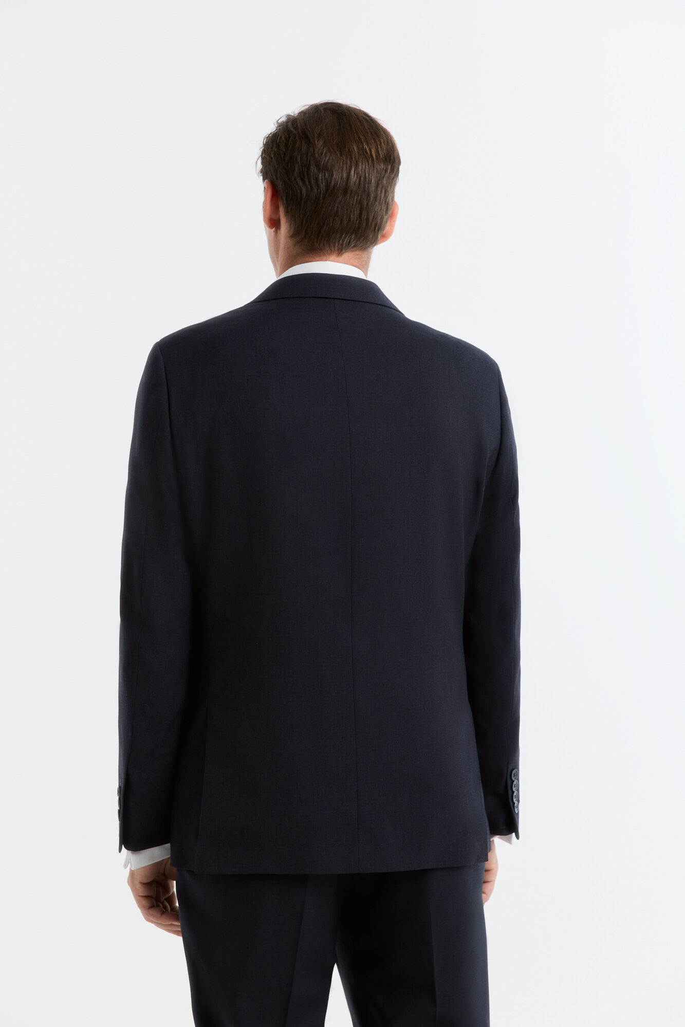 Cortefiel Navy plain faux leather jacket Navy