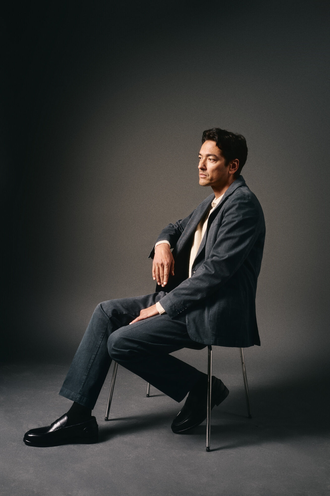 OOTO Cal&ccedil;a cal&ccedil;as chino coordenada Azul