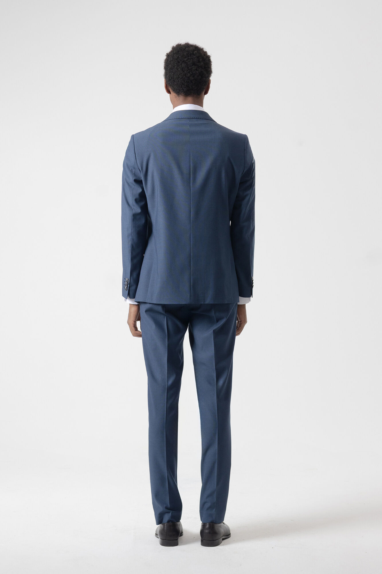 PuroEGO Traje micro punto tinta Azul