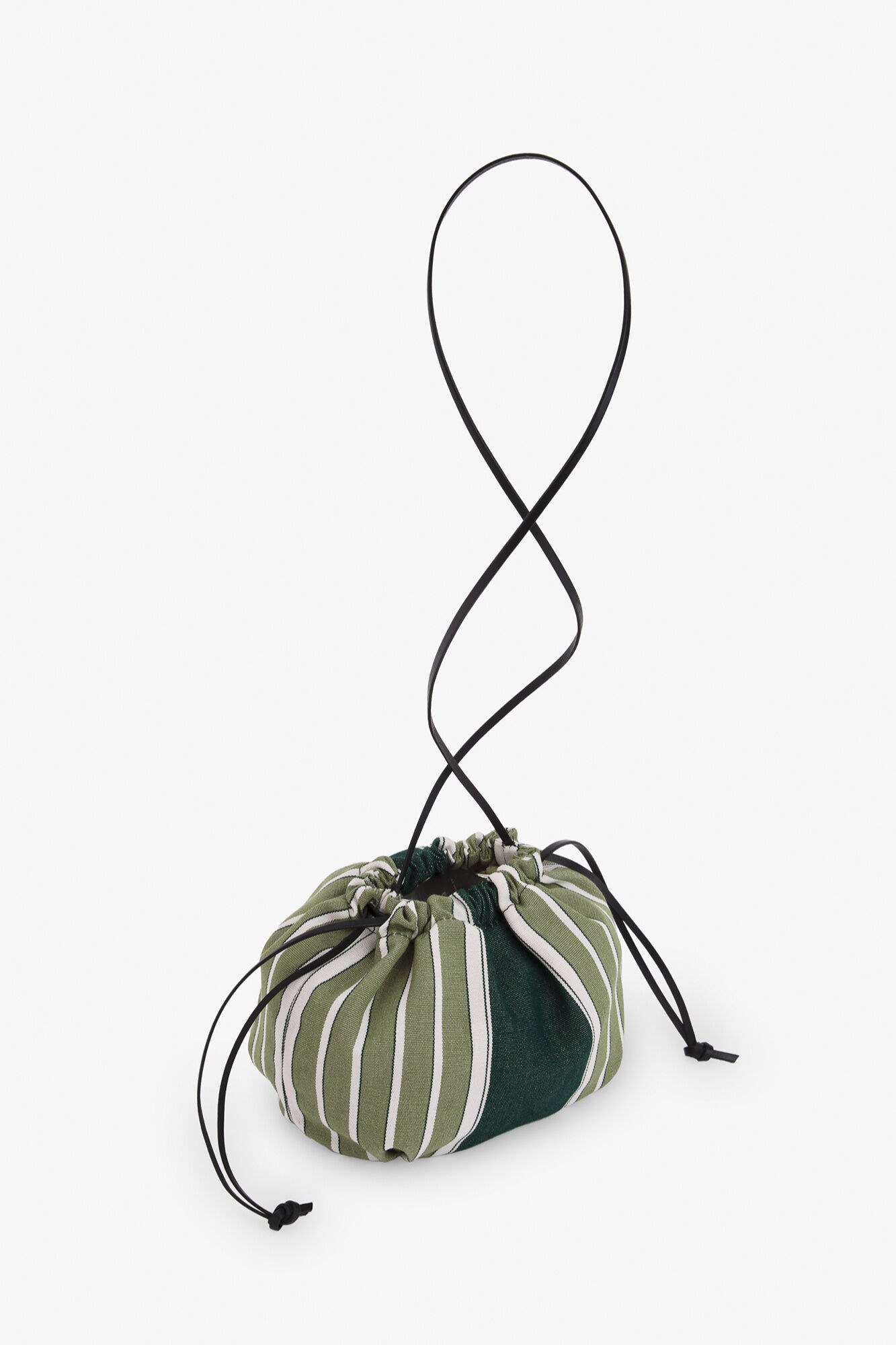Zubi Bucket bag riscas Verde