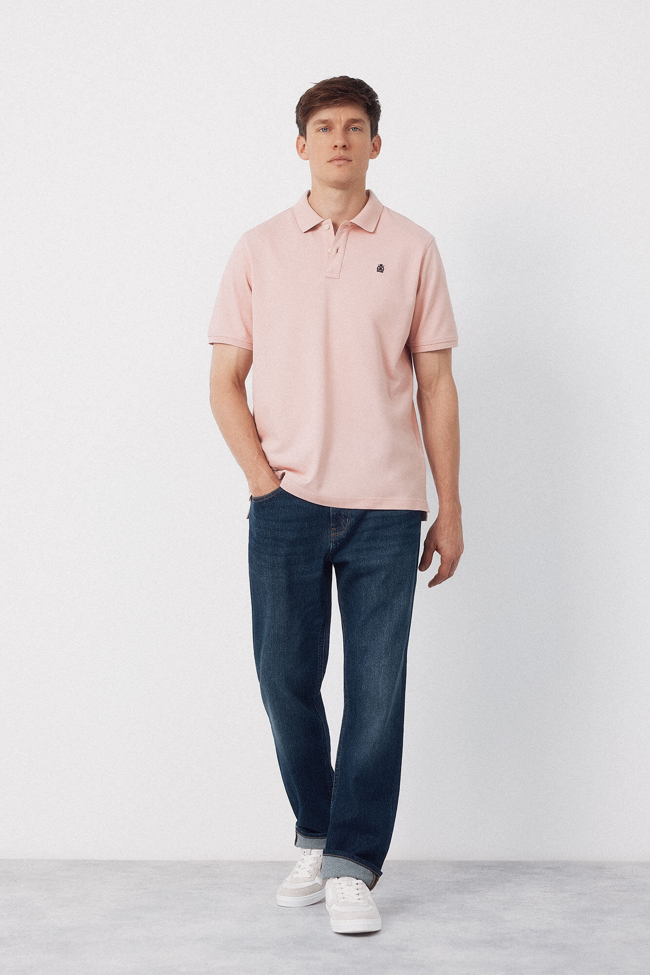 Cortefiel Piqu&eacute; basic polo shirt