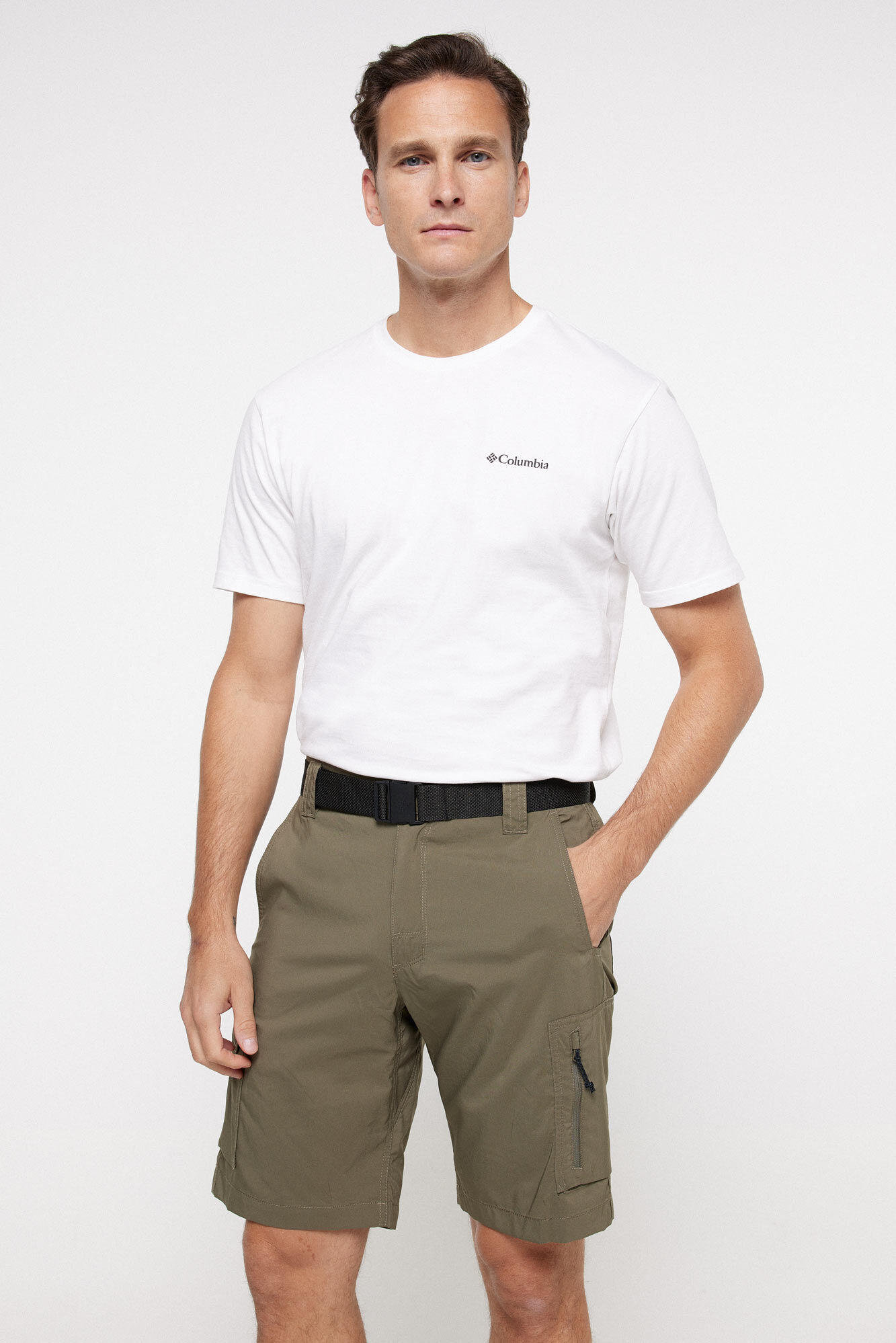 Columbia Shorts cargo utilit&aacute;rio Columbia Silver Ridge&trade;  Verde