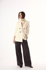 Slowlove Chaqueta americana cruzada Amarillo