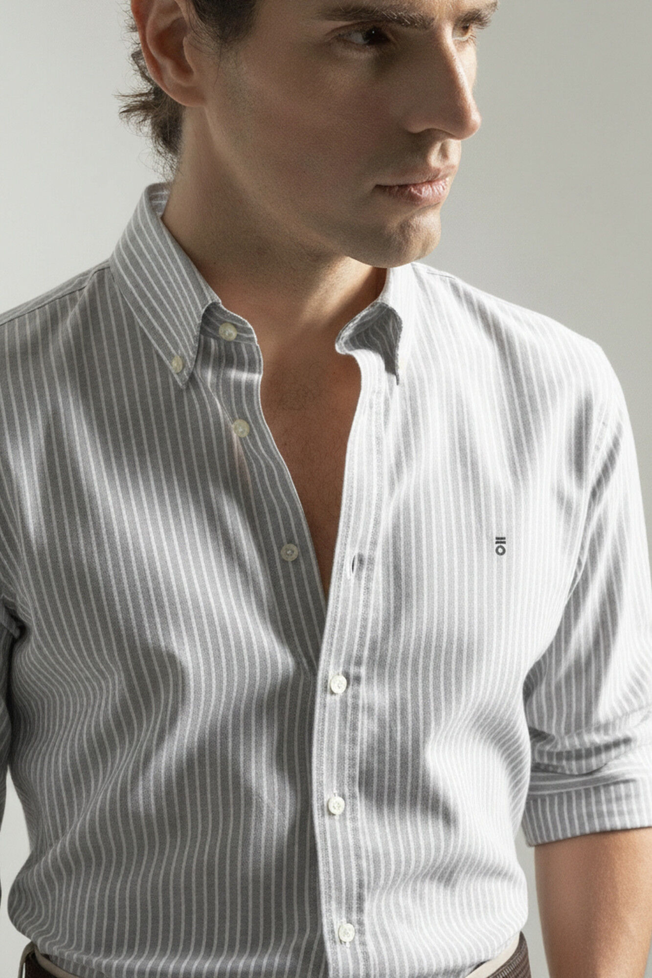 PuroEGO Camisa rayas oxford algod&oacute;n